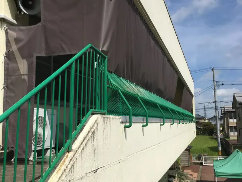 日除けテントの施工写真